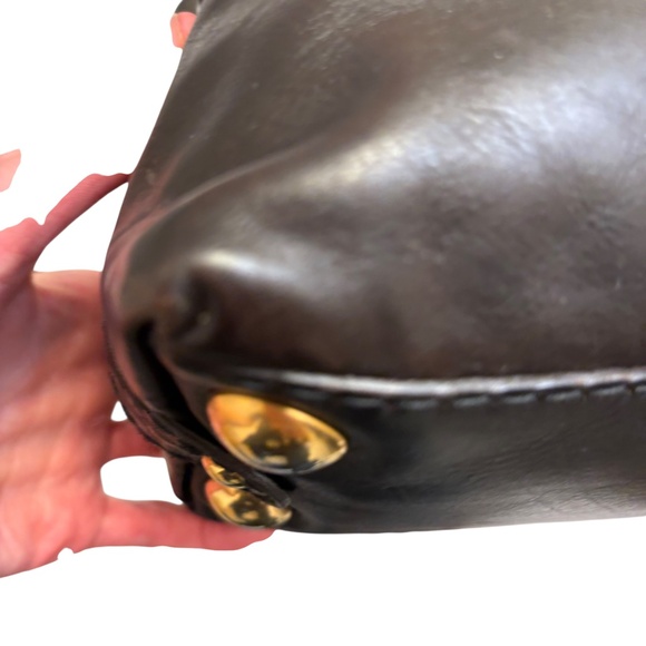 Gucci 209600 hysteria babouska brown leather dome satchel with gold heart RARE - Picture 6 of 15